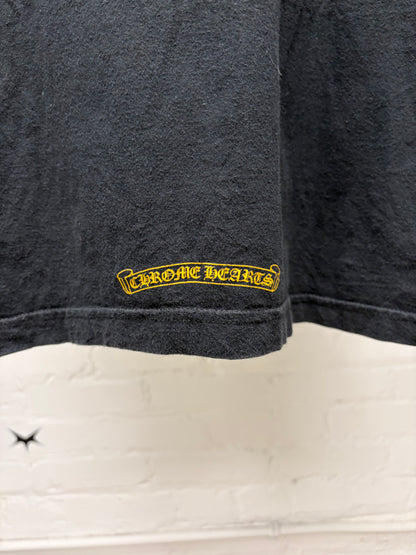 Vintage Chrome Hearts ‘Vine Dagger’ Black/Yellow Graphic T-Shirt