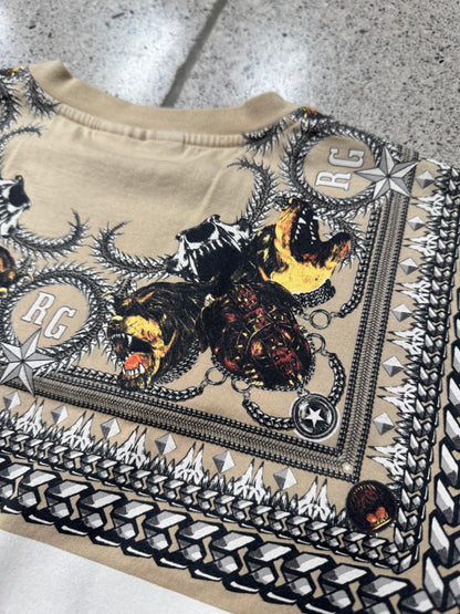 AW2011 Givenchy by Ricardo Tisci ‘Rottweiler & Chains’ Crest Emblem T-Shirt