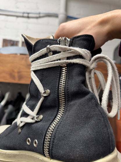 Rick Owens DRKSHDW Canvas ‘Pentagram’ Lace Sneakers