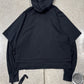 Rick Owens ‘Hustler’ Black Double Layered Hoodie