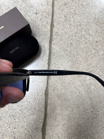 Tom Ford ‘Leo’ Blue Tinted Wayfarer Sunglasses