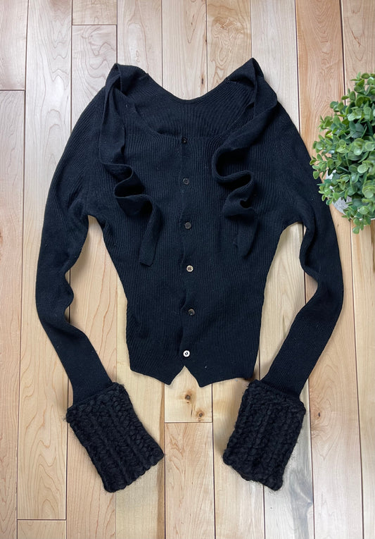 Vintage Yohji Yamamoto Knit Cuffs Button Down Cardigan