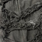 AW2021 Rick Owens ‘Gethsemane’ Waxed Black ‘Tyrone Cut’ Distressed Denim