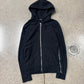 Balmain ‘Side-Zip’ Black Cotton Zip-Up Hoodie