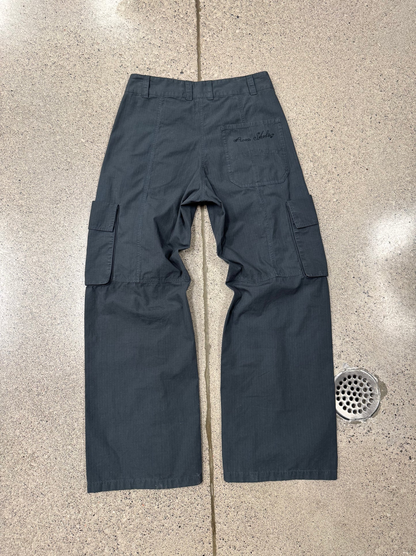 Acne Studios ‘Patessa’ Black Rip-Stop Cargo Pants