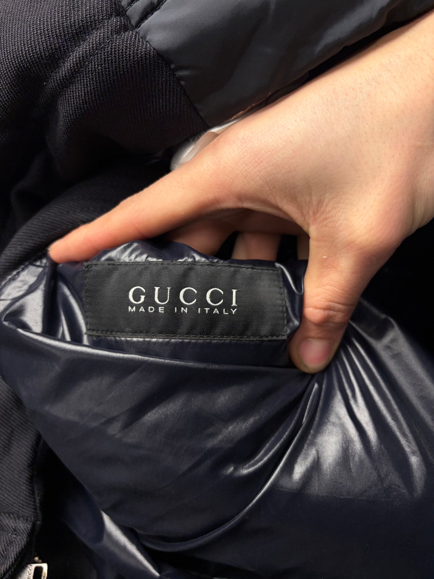 AW2011 Gucci by Frida Giannini Down Filled Puffer Jacket with Crest Patch