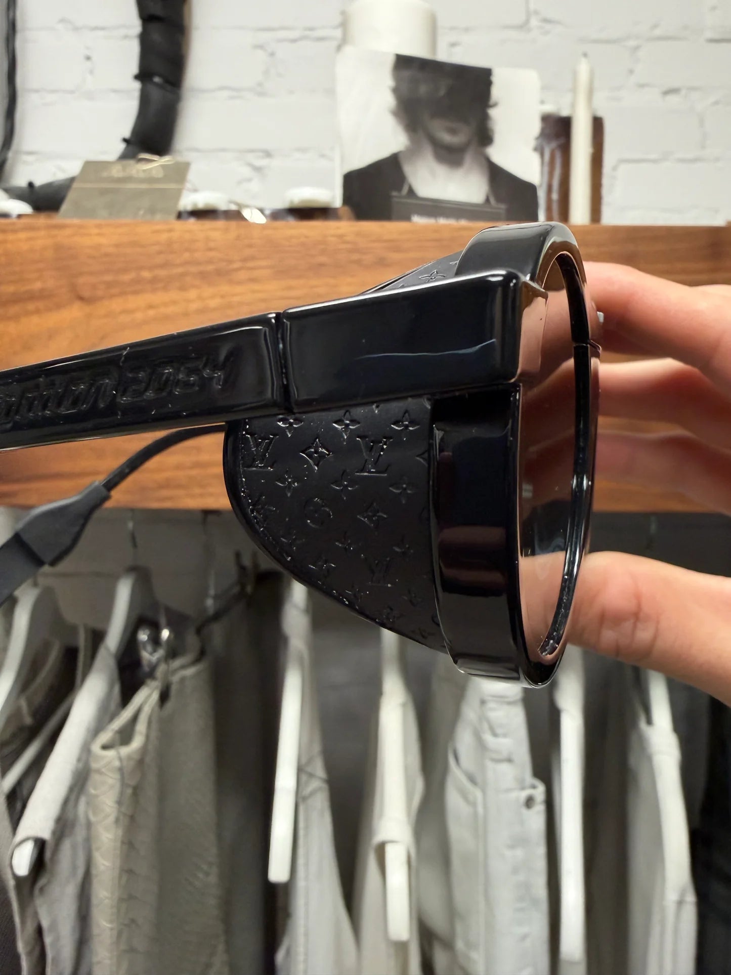 Louis Vuitton ‘Blackwood’ Steampunk Black Monogram Sunglasses