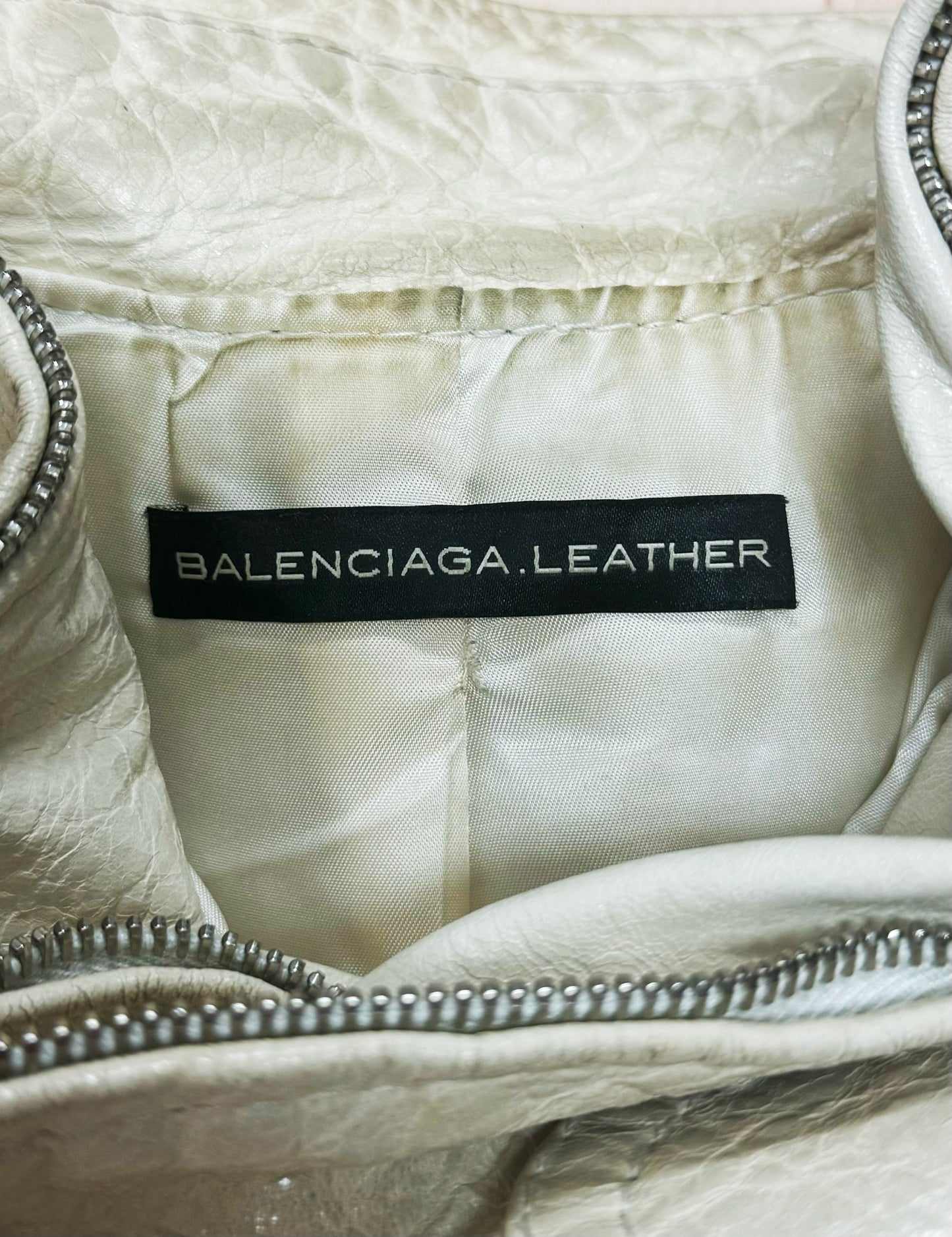 2006 Balenciaga by Nicholas Ghesquiere Cropped Bomber Jacket