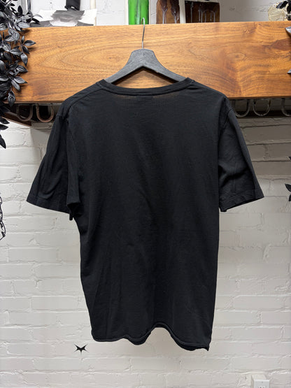 2019 Saint Laurent ‘Stars Box Logo’ Black Short Sleeve Shirt