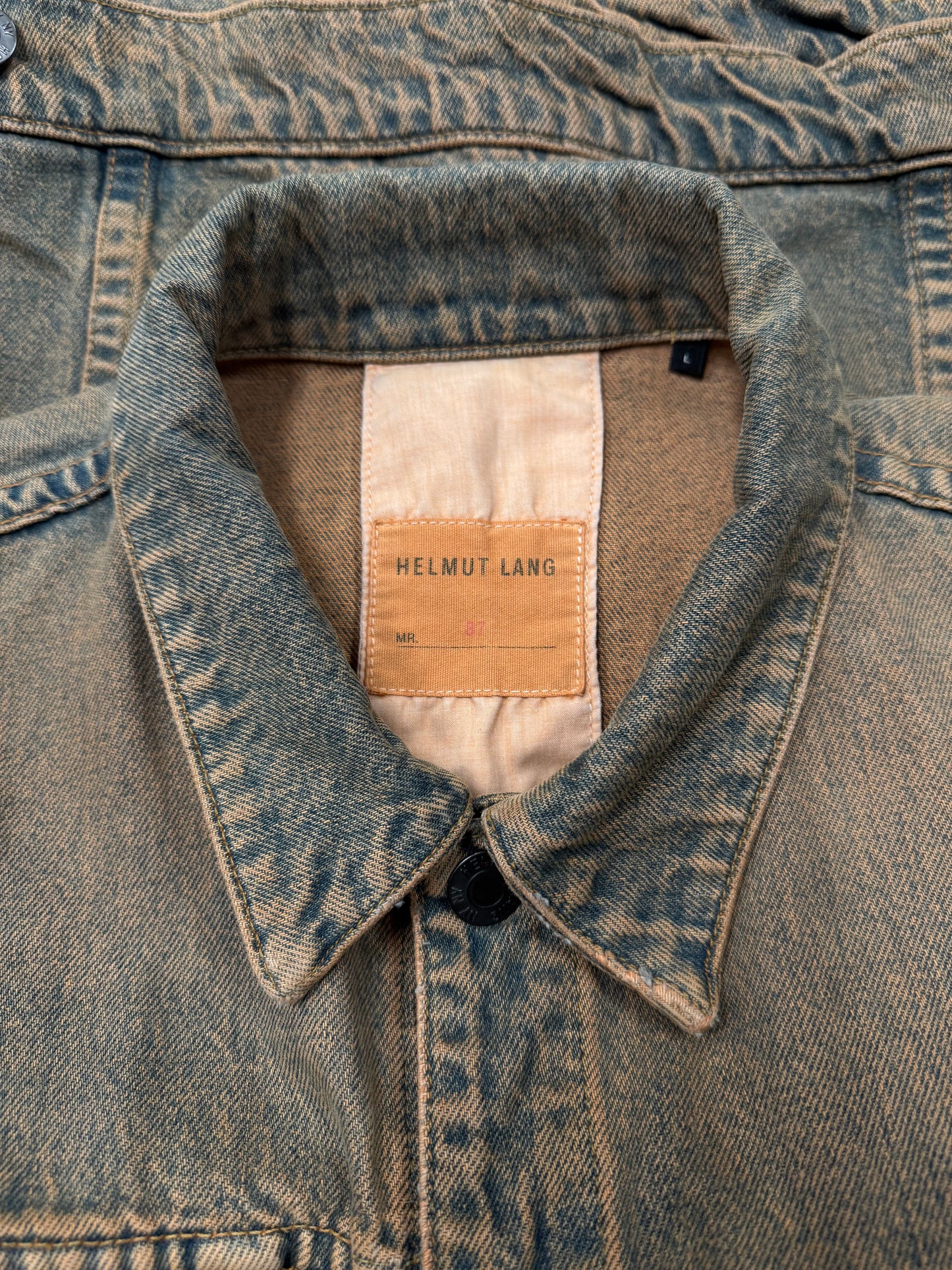Helmut Lang ‘Dirt Wash’ Brown Denim Trucker Jacket