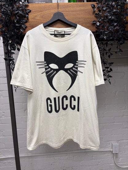 Gucci Manifesto ‘Mask’ Cream White Oversized T-Shirt