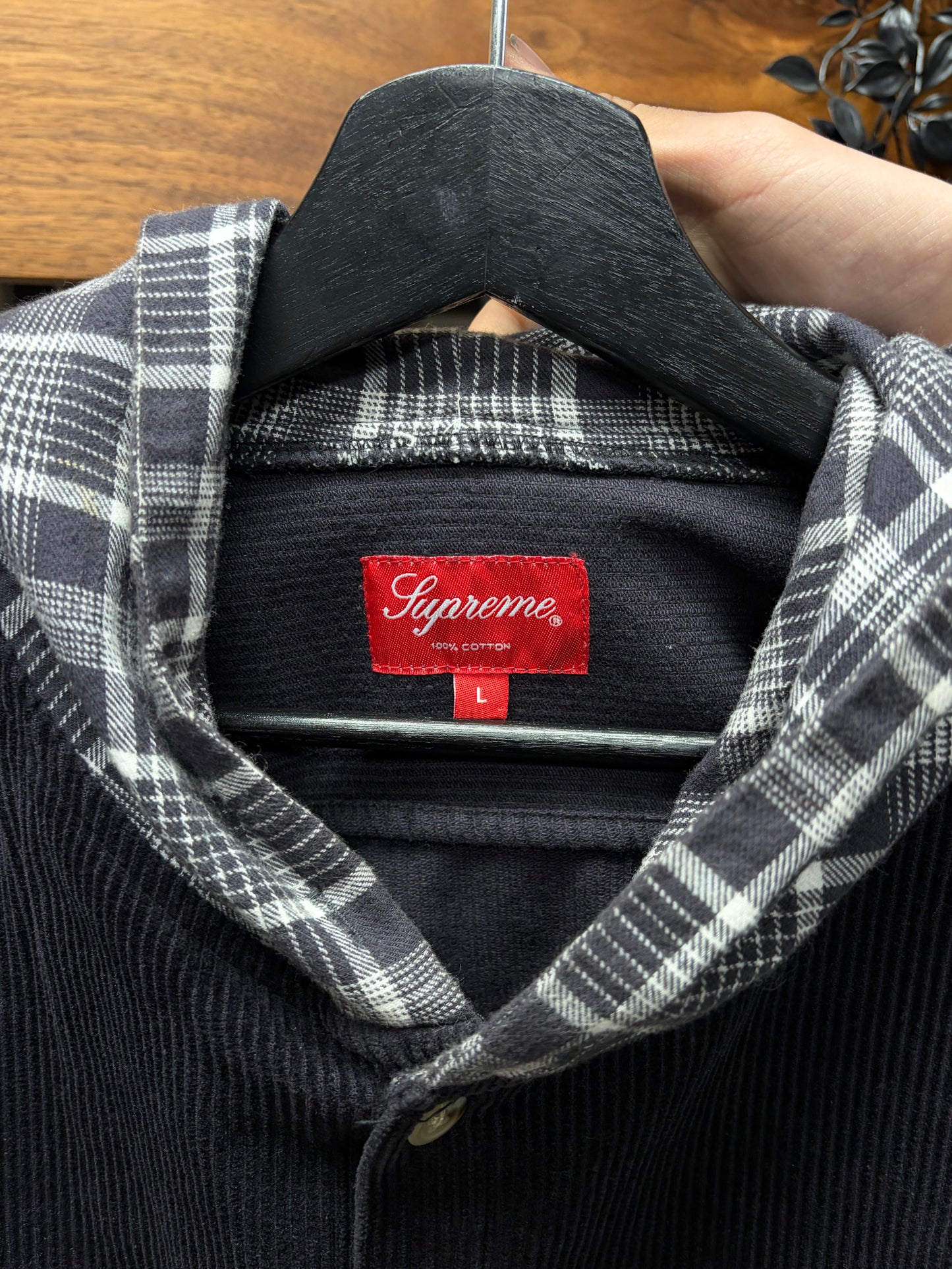 AW2018 Supreme Corduroy Hooded Work-Shirt