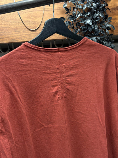 Rick Owens DRKSHDW ‘Dark Cherry’ Long Sleeve Shirt