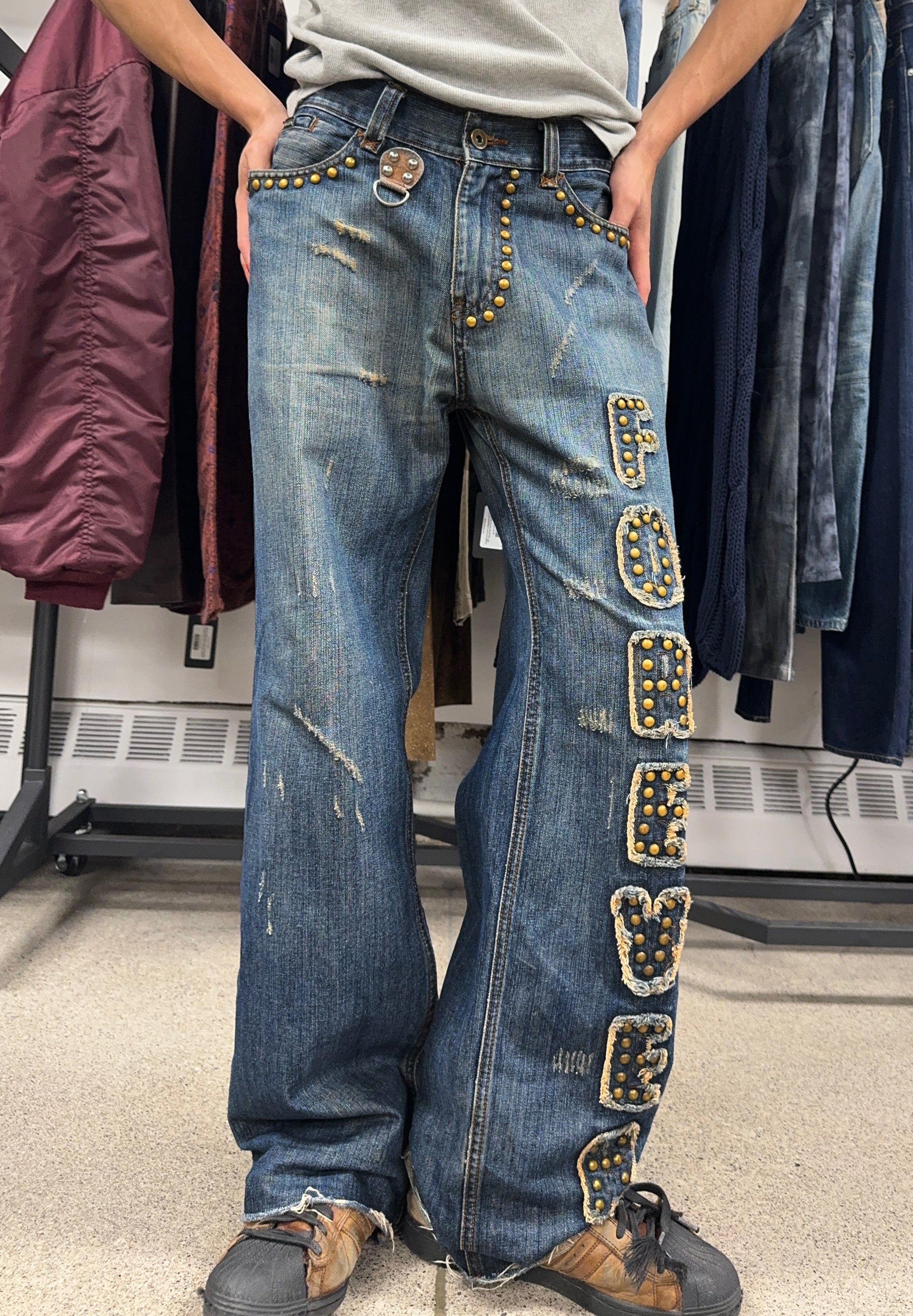 AW2004 Dolce & Gabbana 'Forever' Wide Leg Denim – Alex Maxamenko