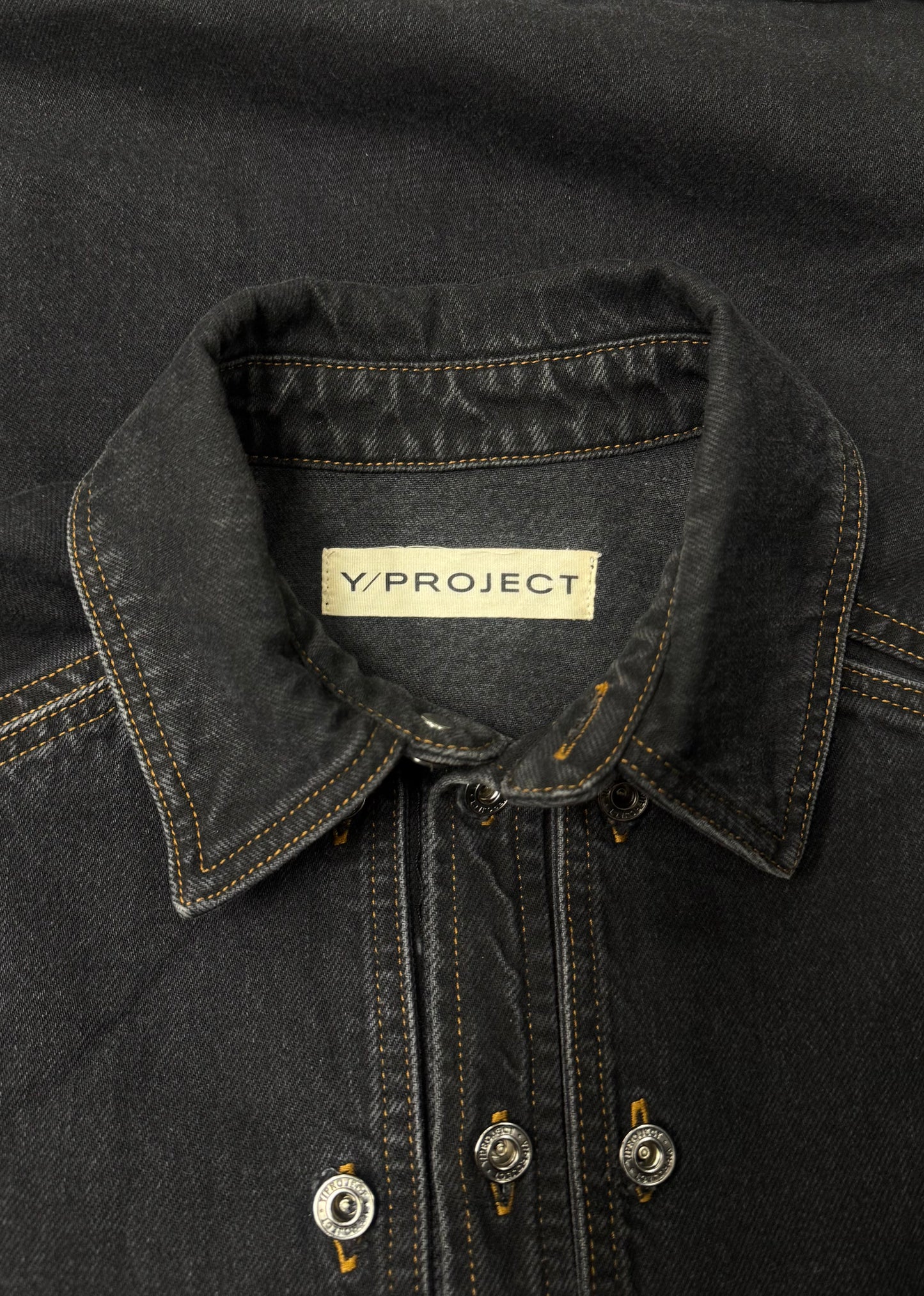 Y-Project ‘Armour Plating’ Button Closure Denim Jacket