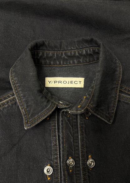 Y-Project ‘Armour Plating’ Button Closure Denim Jacket