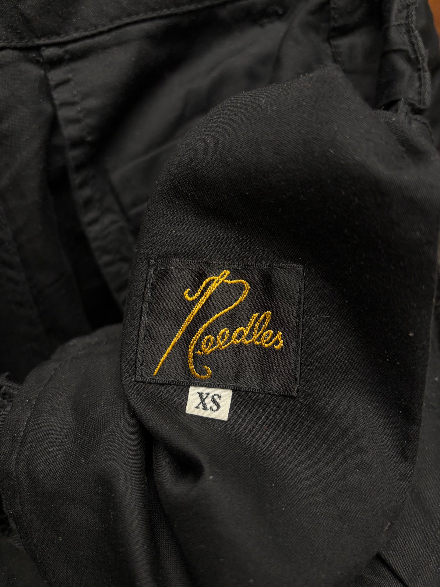 Needles ‘Balloon Cut’ Black Cotton Cargo Pants