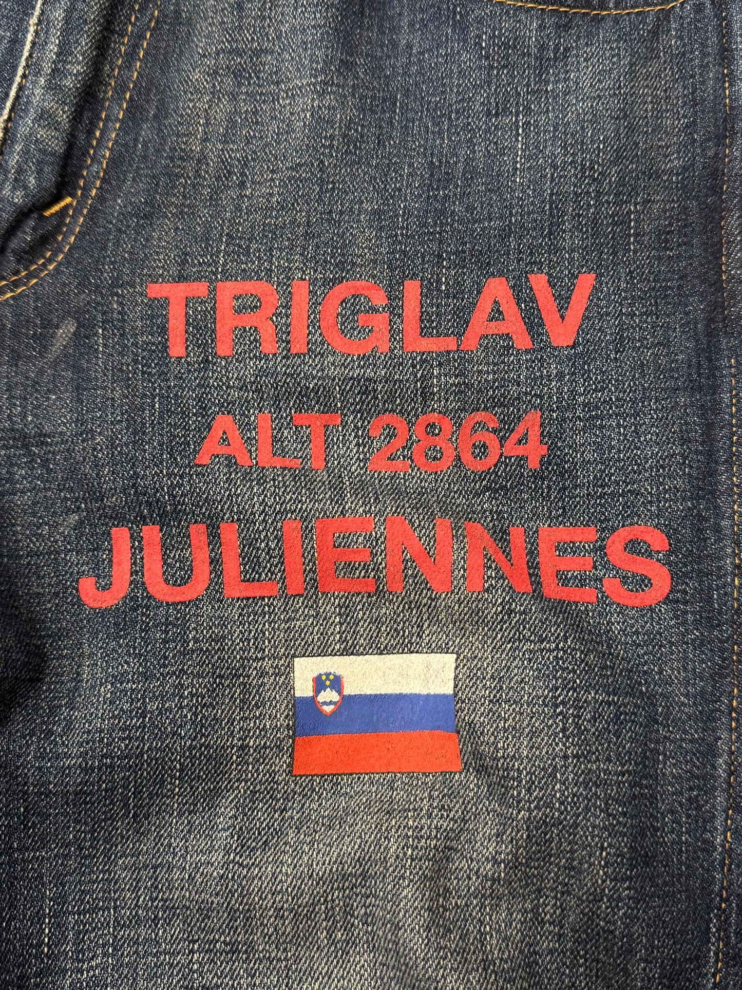 AW2005 Junya Watanabe x Levi’s ‘Triglav’ Flag Blue Jeans