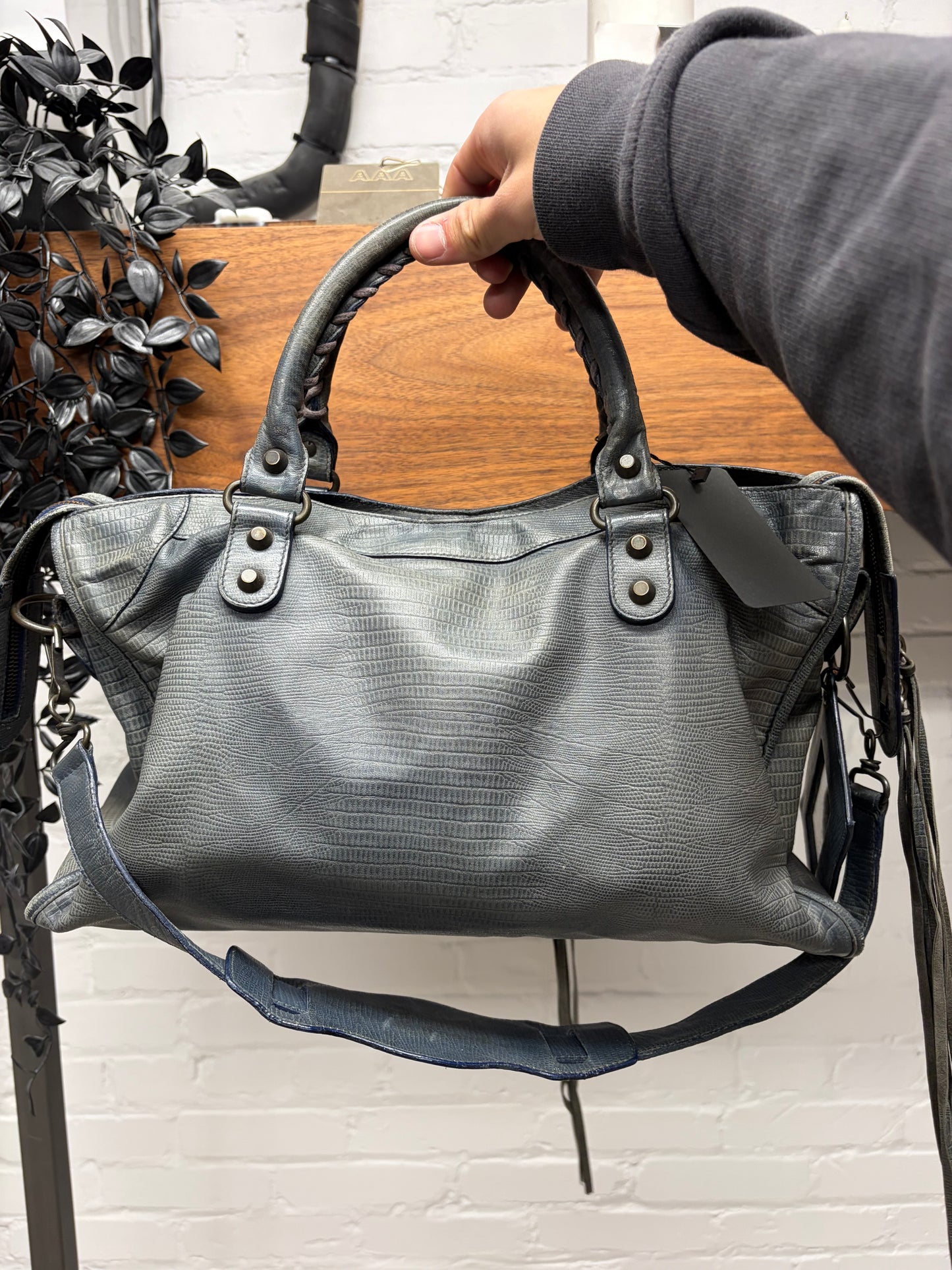 2011 Balenciaga ‘10 Year Anniversary’ Lizard Leather ‘City’ Bag