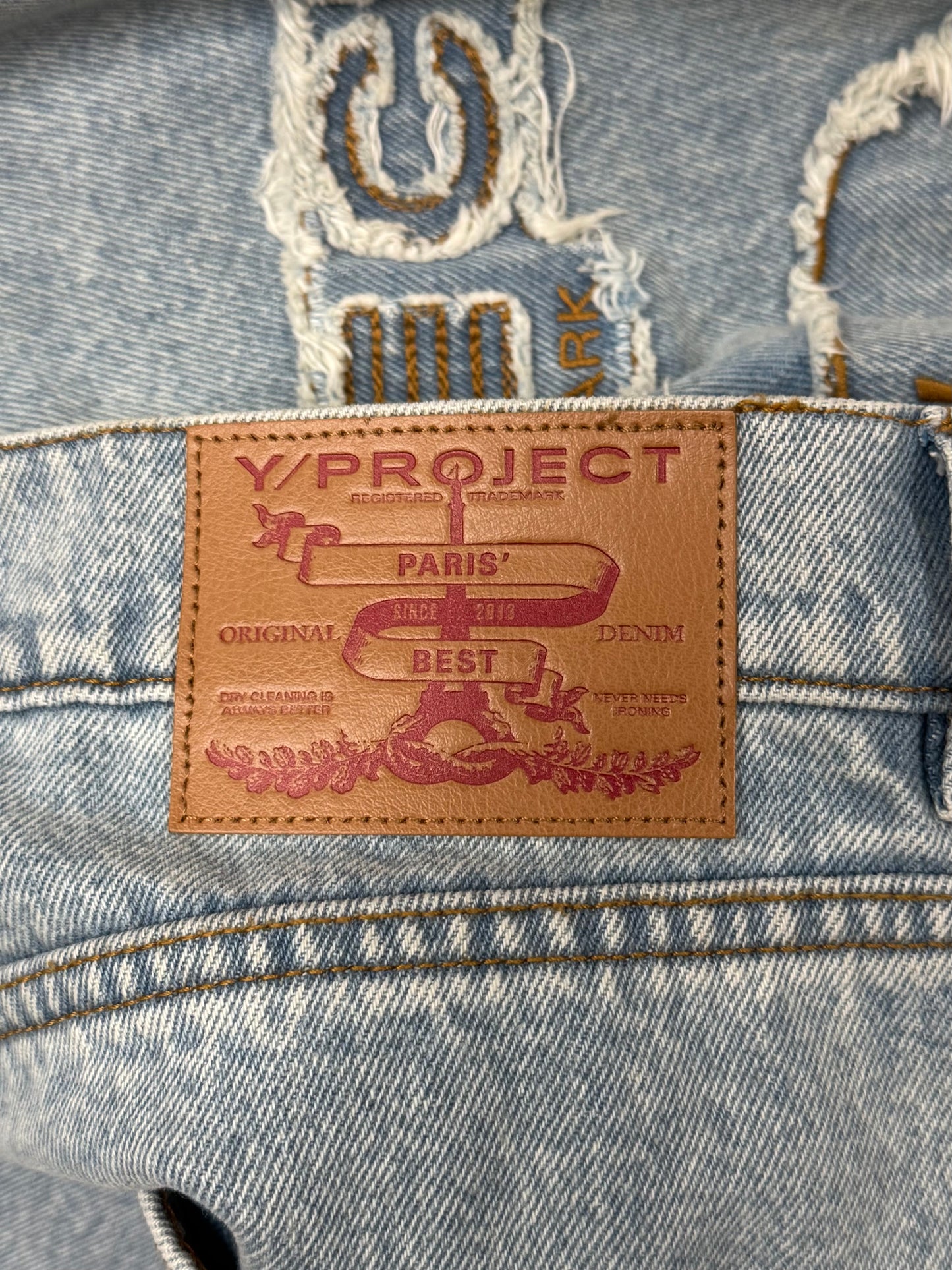Y-Project ‘Paris’ Light Wash Blue Wide Leg Denim