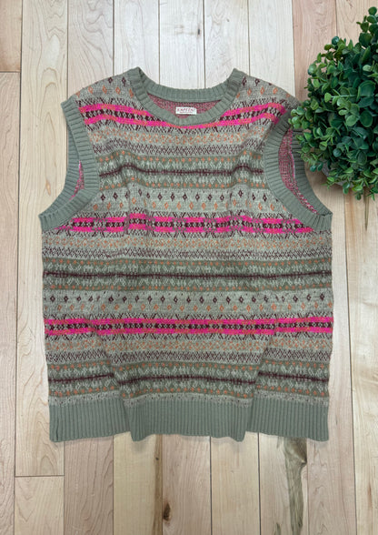 Kapital 7G ‘Fair Isle’ Bone Knit Sweater Vest