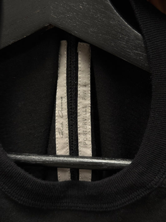 AW2024 Rick Owens ‘Porterville’ Black Cotton Long Sleeve