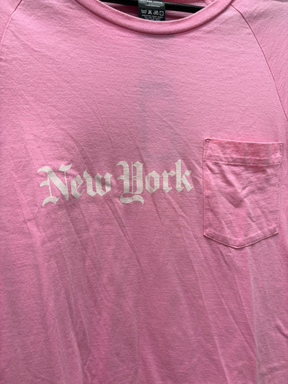 Number (N)ine ‘New York’ Pocket Slogan Short Sleeve T-Shirt