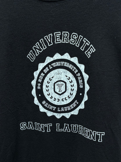 2016 Saint Laurent by Hedi Slimane ‘SL University’ Graphic T-Shirt