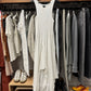 Vintage Jean Paul Gaultier Ribbed White Tank Top Dress