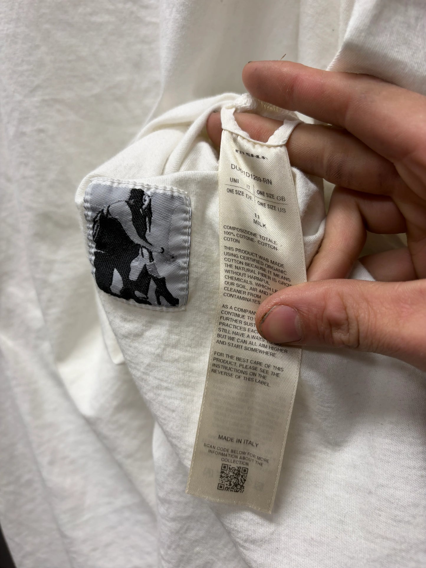 Rick Owens Milk White ‘Jumbo’ Oversized T-Shirt