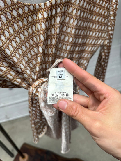 Maison Martin Margiela ‘Basket Weave’ Viscose Long Sleeve Shirt