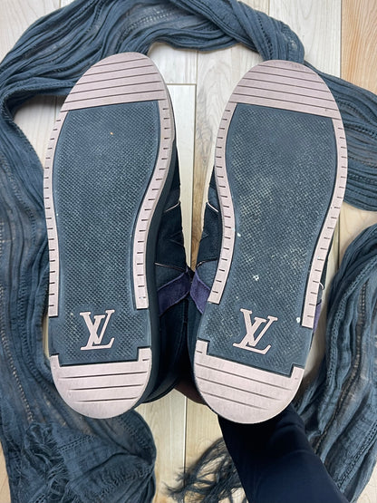 Louis Vuitton Suede/Leather Purple Basketball Sneakers