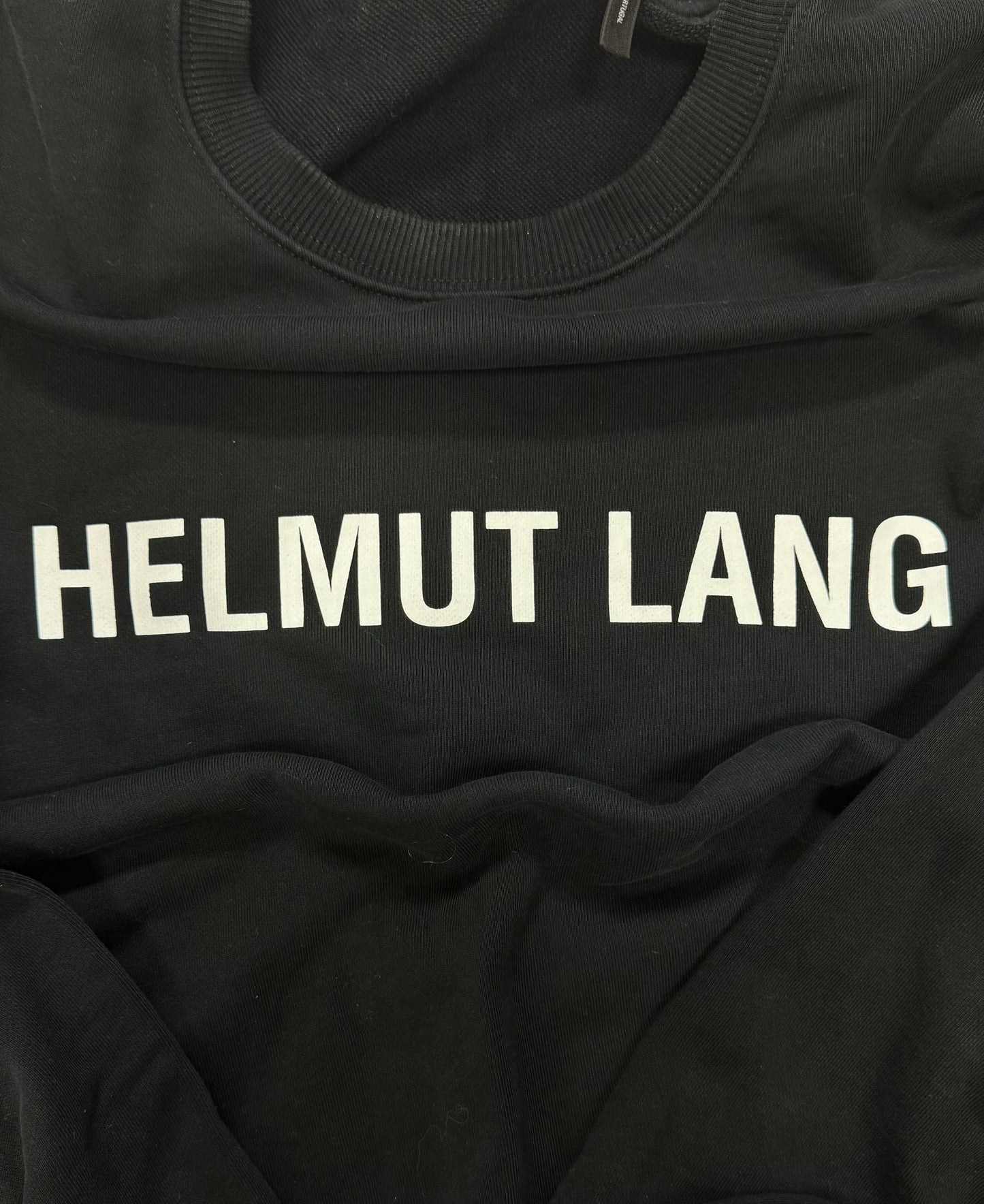 Helmut Lang Classic Logo Black Sweatshirt