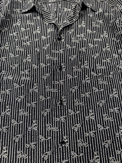 SS2017 Saint Laurent ‘Pointallism’ Silk Short Sleeve Shirt