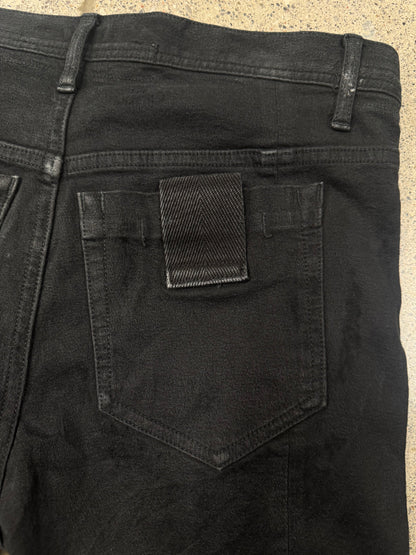 AW2013 Julius ‘J-Cut’ Jacquard Distressed Black Denim