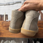 Maison Margiela ‘G.A.T.’ Light Brown Suede/Leather High Top Sneakers