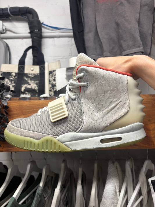 2012 Nike Air Yeezy 2 ‘NRG’ Pure Platinum High Top Sneakers