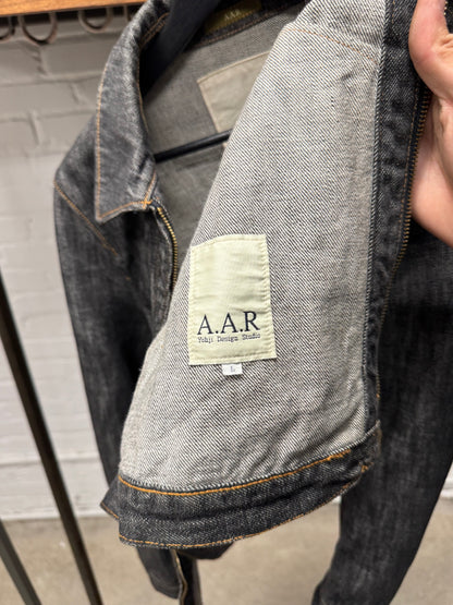 Vintage 90s Yohji Yamamoto A.A.R. Zip-Up Denim Jacket