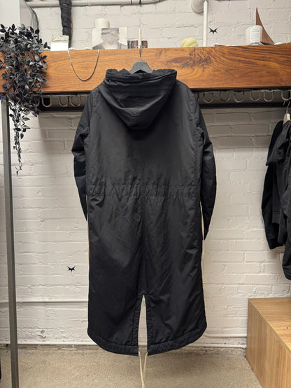 AW2014 Rick Owens ‘Moody’ Black Fishtail Parka