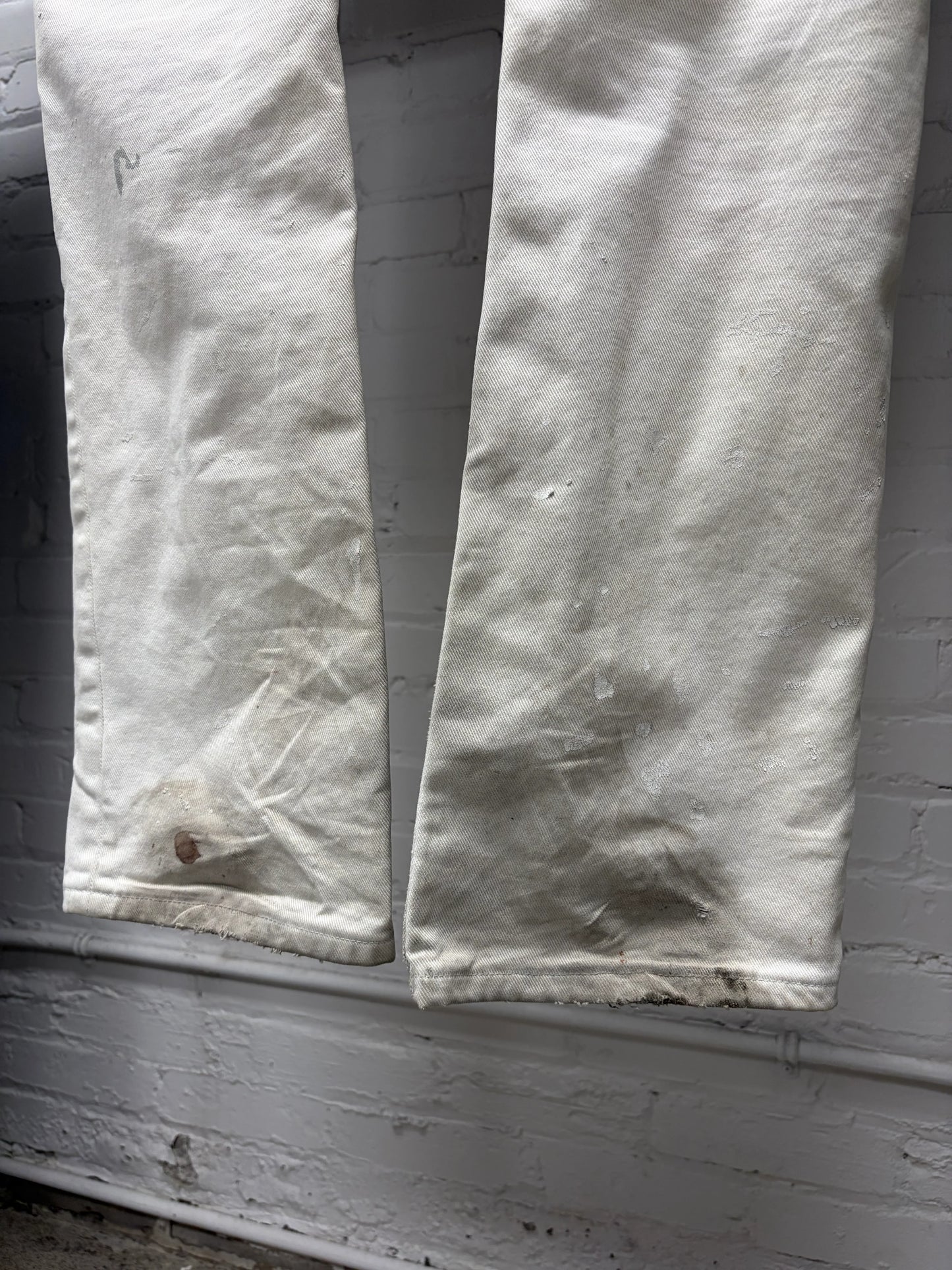 Vintage Helmut Lang ‘Painter’ White Bootcut Denim
