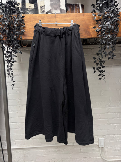 Yohji Yamamoto S’yte Sarousel Wide Leg Black Shorts