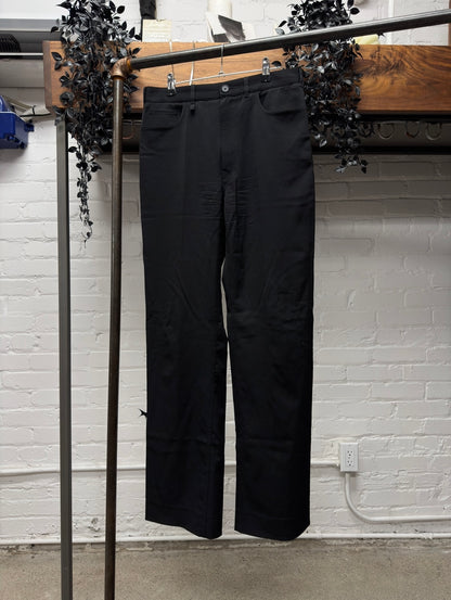 2021 Balenciaga Straight Cut Black Trousers