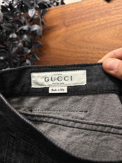 Gucci Staff Uniform Slim/Skinny Cut Released Hem Denim