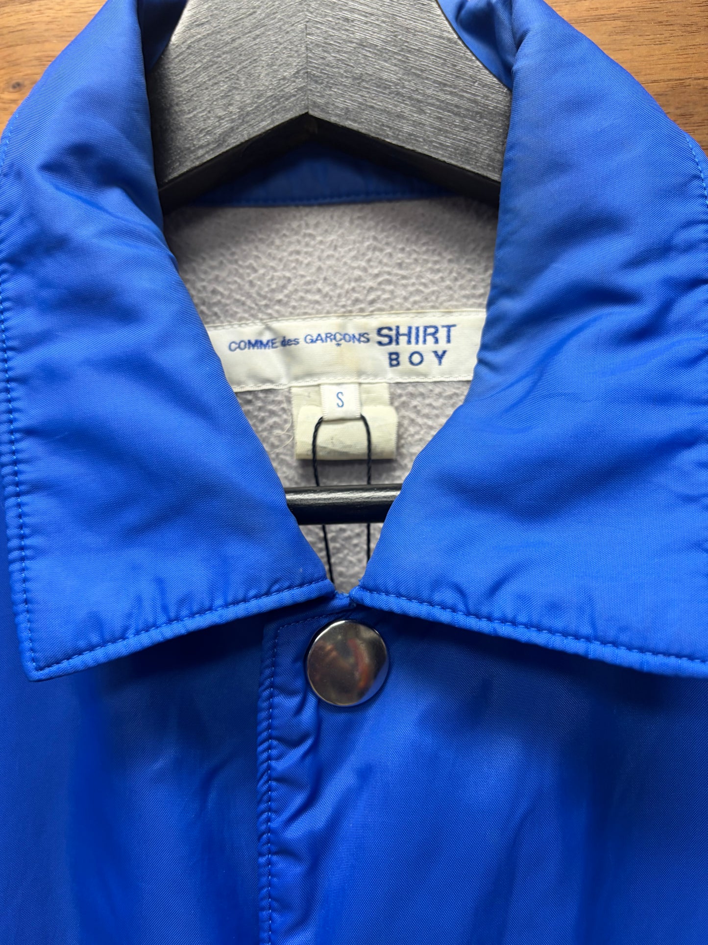 Comme Des Garçons Shirt ‘Boy’ Logo Blue Coaches Jacket