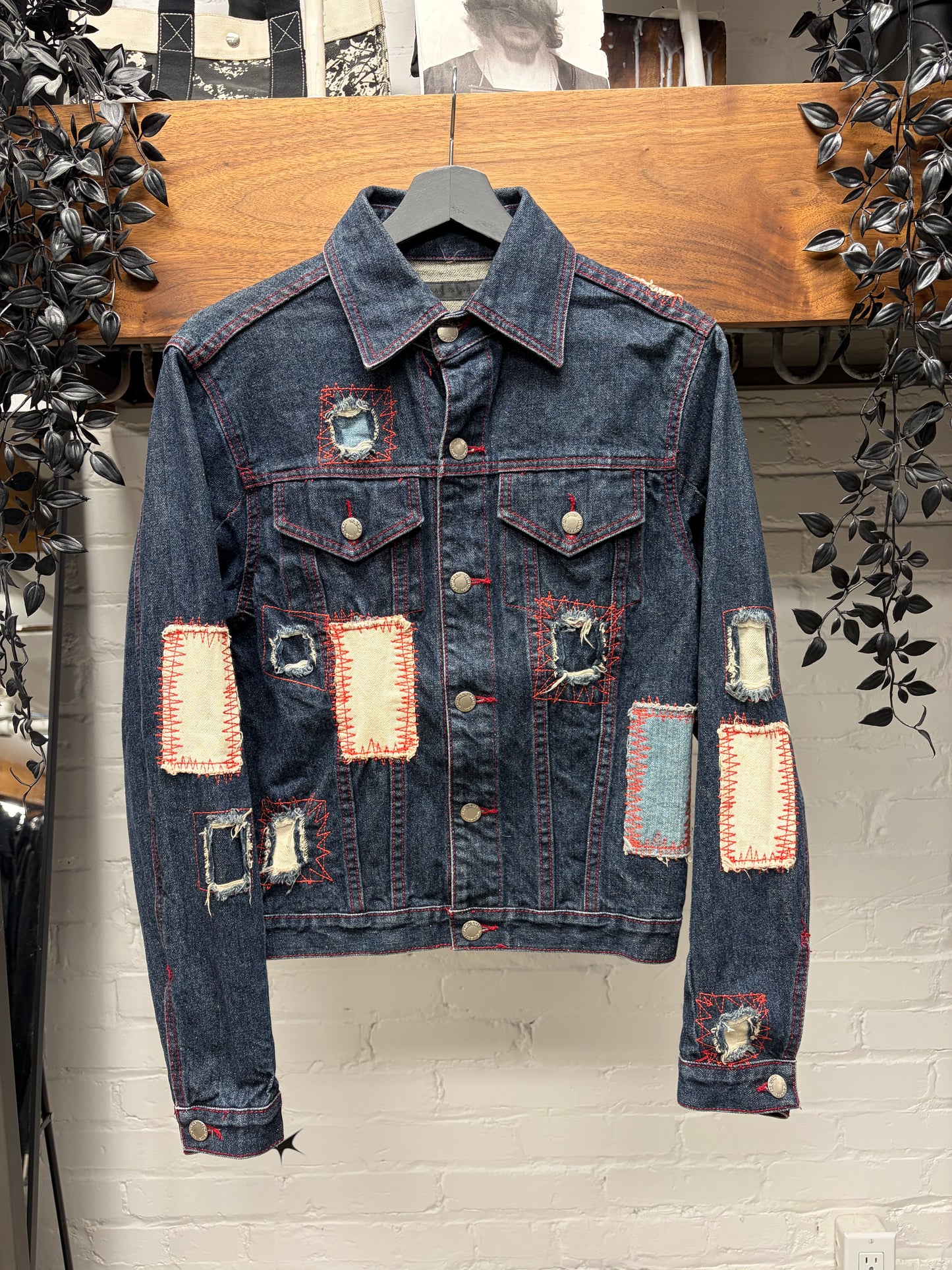 AW2000 Alexander McQueen ‘Scab’ Repaired Denim Jacket
