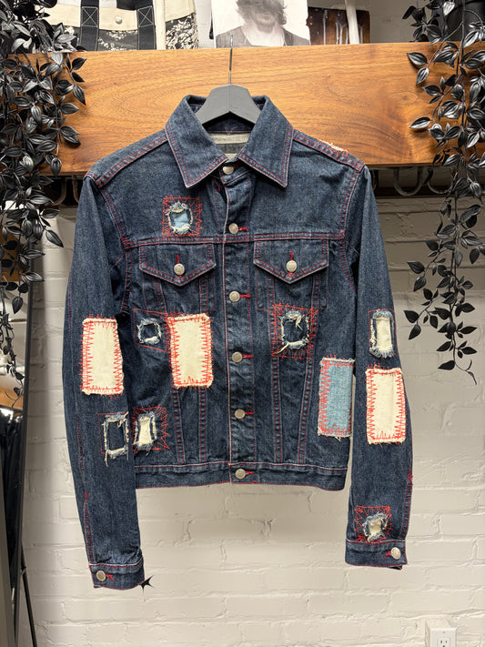 AW2000 Alexander McQueen ‘Scab’ Repaired Denim Jacket