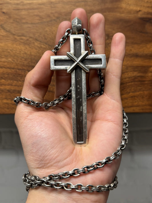 Chrome Hearts ‘Mapplethorpe’ XL Solid 925 Silver Jumbo Cross