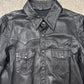 Dolce & Gabbana Mainline Lambskin Leather ‘Western’ Button Snap Shirt