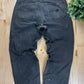 Marithe Francois Girbaud Washed Black Baggy Denim