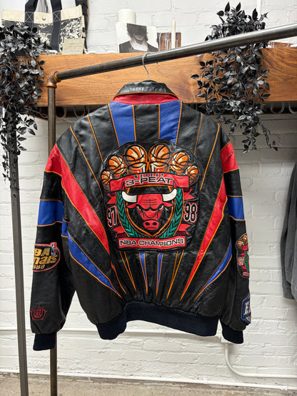1998 Jeff Hamilton ‘Chicago Bulls’ Leather Championship Jacket